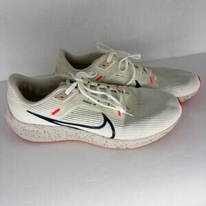 Nike Air Zoom Pegasus 40 Running Shoes White Obsidian Mens 13